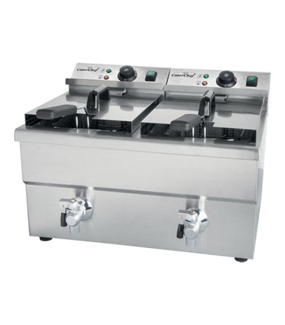 FRITEUSE ELECTRIQUE EXTRA 2*8LT CATERCHEF dans ELECTRIQUE