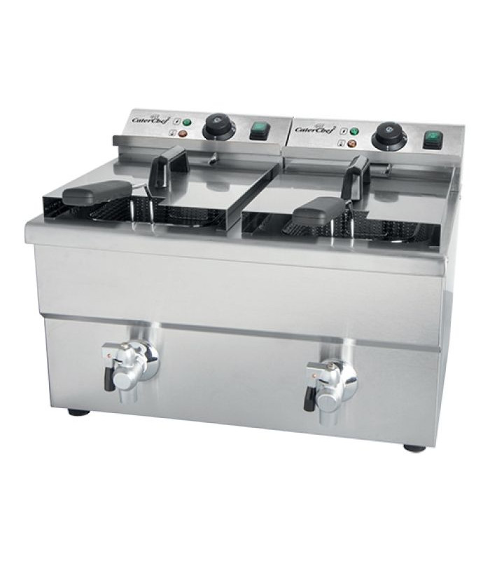 FRITEUSE ELECTRIQUE EXTRA 2*8LT CATERCHEF dans ELECTRIQUE