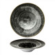 ASSIETTE RONDE ENTREE - DESSERT@27.5CM NAPOLI BLACK SATURNIA