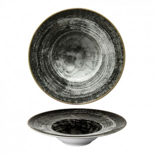 ASSIETTE RONDE ENTREE - DESSERT@27.5CM NAPOLI BLACK SATURNIA dans SATURNIA