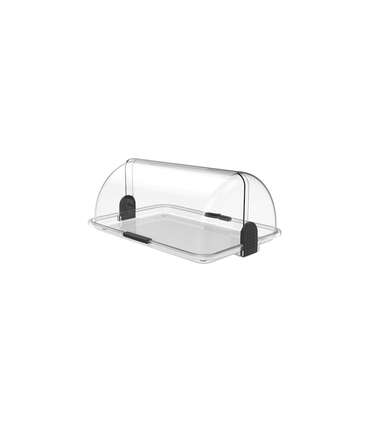VITRINE BUFFET ROLL TOP 1 ETAGE TRANSPARENTE 47X32CM CUISIMAT dans ARTICLES DE PRESENTATION