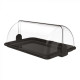 VITRINE BUFFET ROLL TOP 1 ETAGE NOIRE 47X32CM CUISIMAT