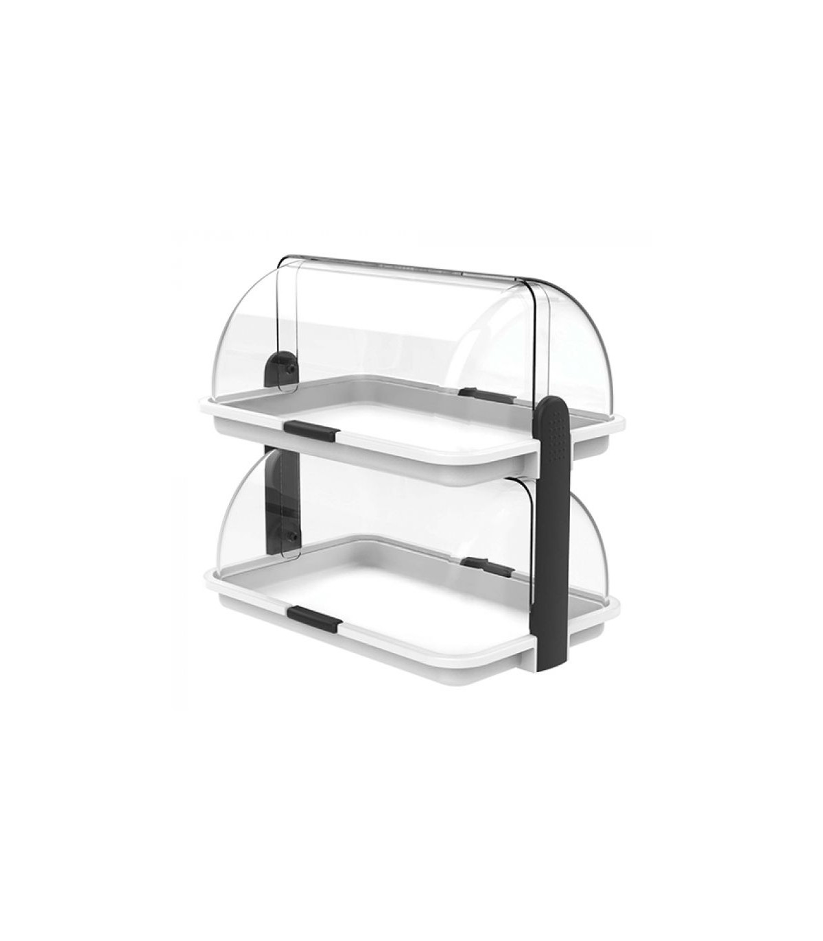 VITRINE DE BUFFET 38X26CM 2 ETAGES BLANCHE CUISIMAT dans ARTICLES DE PRESENTATION