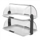 VITRINE BUFFET ROLL TOP 2 ETAGES 47X32CM BLANCHE CUISIMAT