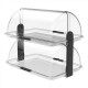 VITRINE BUFFET ROLL TOP 2 ETAGES 47X32CM TRANSPARENTE CUISIMAT