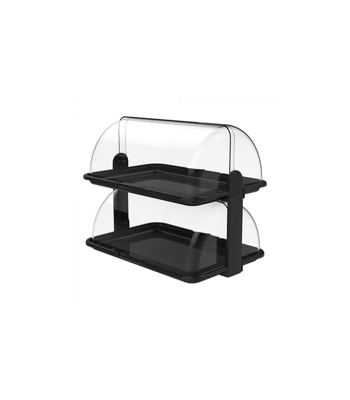 VITRINE BUFFET ROLL TOP 2 ETAGES 47X32CM NOIRE CUISIMAT dans ARTICLES DE PRESENTATION