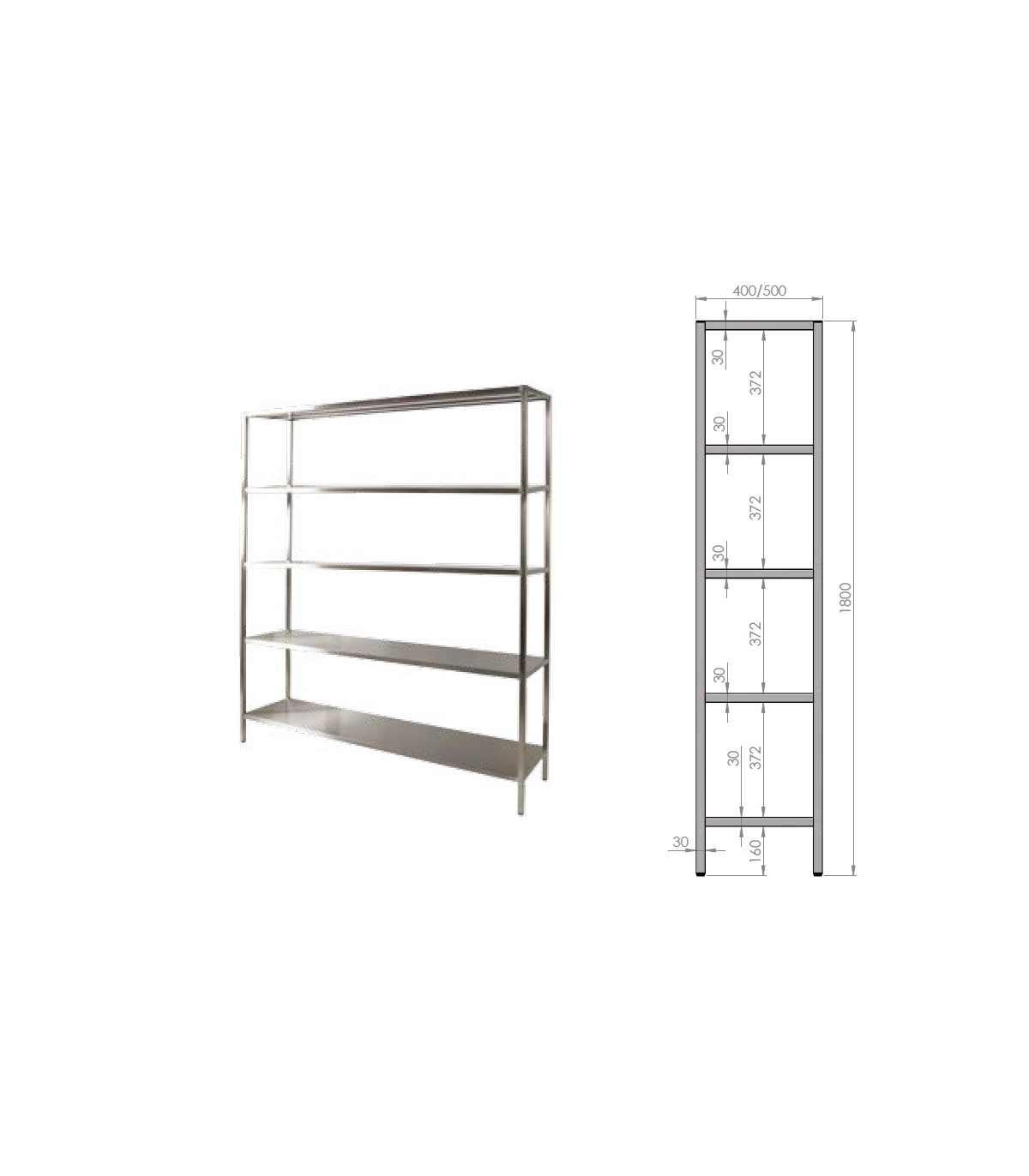 ETAGERE DE SOL 5 NIVEAUX  1100X400H1800 dans HORS CLASSEMENT
