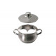 CAQUELON A FONDUE INOX + COUVERCLE 1.6LT KISAG