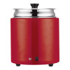 SOUPIERE ELECTRIQUE 10LT ROUGE CATERCHEF dans MARMITE A SOUPE
