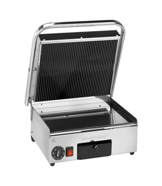 GRILL DE CONTACT LISSE + RAINURE MILAN TOAST dans GRILL DE CONTACT