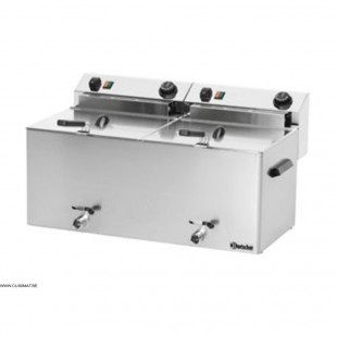 FRITEUSE ELECTRIQUE DOUBLE PROFESSIONAL AVEC VANNE DE VIDANGE BARTSCHER dans ELECTRIQUE
