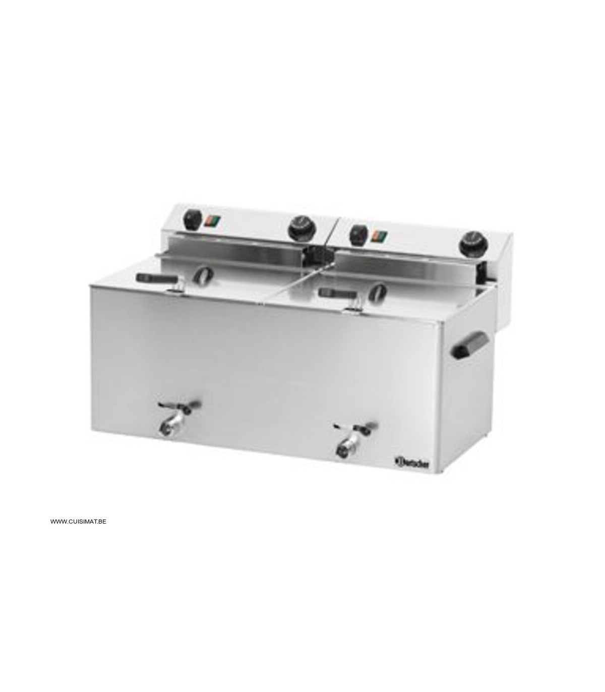 FRITEUSE ELECTRIQUE DOUBLE PROFESSIONAL AVEC VANNE DE VIDANGE BARTSCHER dans ELECTRIQUE