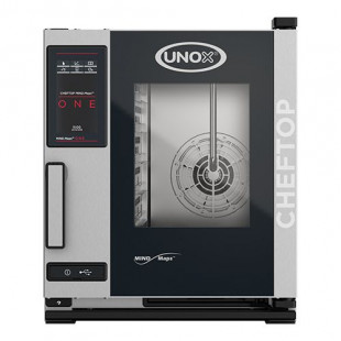 FOUR CHEFTOP MIND.MAPS XECC-0523-E1L POIGNNE GAUCHE 5*GN2/3 400V ONE ELECTRIQUE UNOX dans FOUR VAPEUR