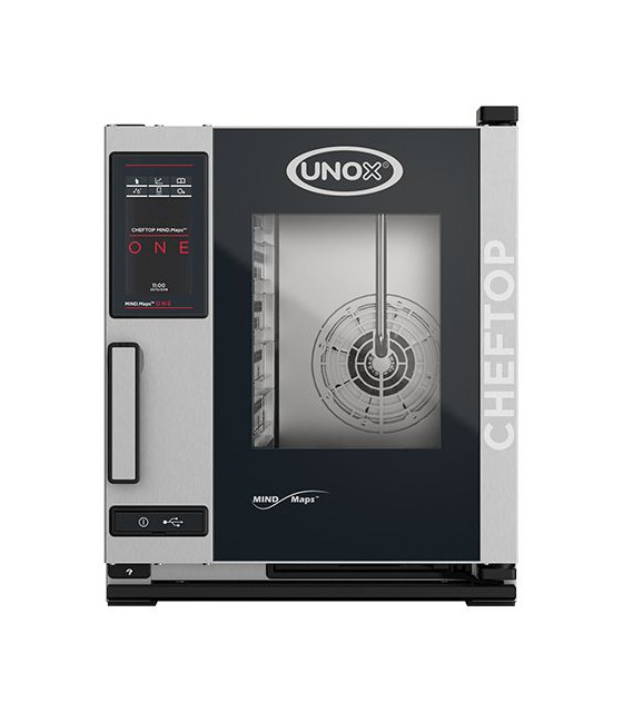 FOUR CHEFTOP MIND.MAPS XECC-0523-E1L POIGNNE GAUCHE 5*GN2/3 400V ONE ELECTRIQUE UNOX dans FOUR VAPEUR