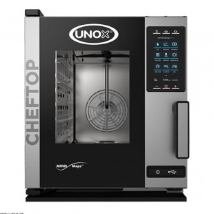 FOUR CHEFTOP MIND.MAPS XECC-0523-E1L POIGNNE GAUCHE 5*GN2/3 400V ONE ELECTRIQUE UNOX dans FOUR VAPEUR