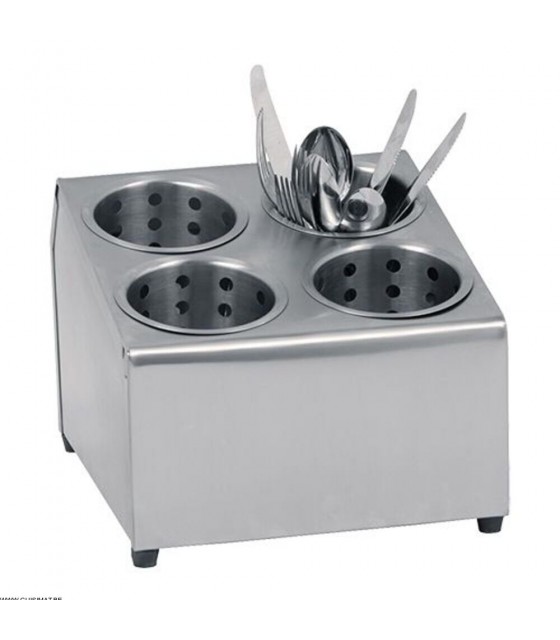 RANGEMENT POUR COUVERTS INOX 4 CYLINDRES CUISIMAT dans BAC A COUVERTS