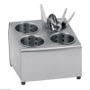 RANGEMENT POUR COUVERTS INOX 4 CYLINDRES CUISIMAT dans BAC A COUVERTS