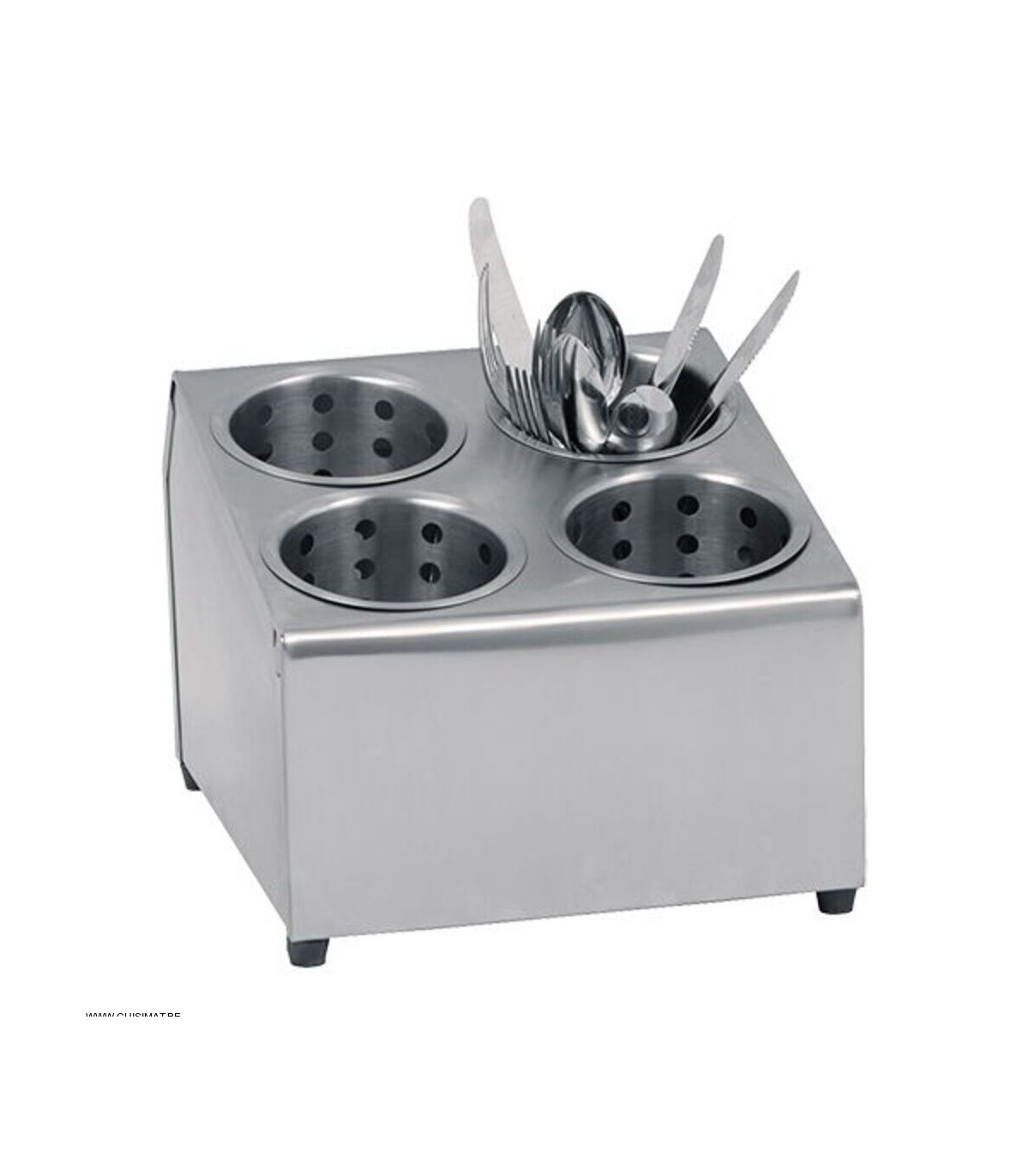 RANGEMENT POUR COUVERTS INOX 4 CYLINDRES CUISIMAT dans BAC A COUVERTS