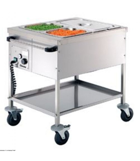 CHARIOT BAIN-MARIE GN2X1/1 PROFONDEUR 210MM CHAUFFE SANS EAU BARTSCHER dans BAIN-MARIE