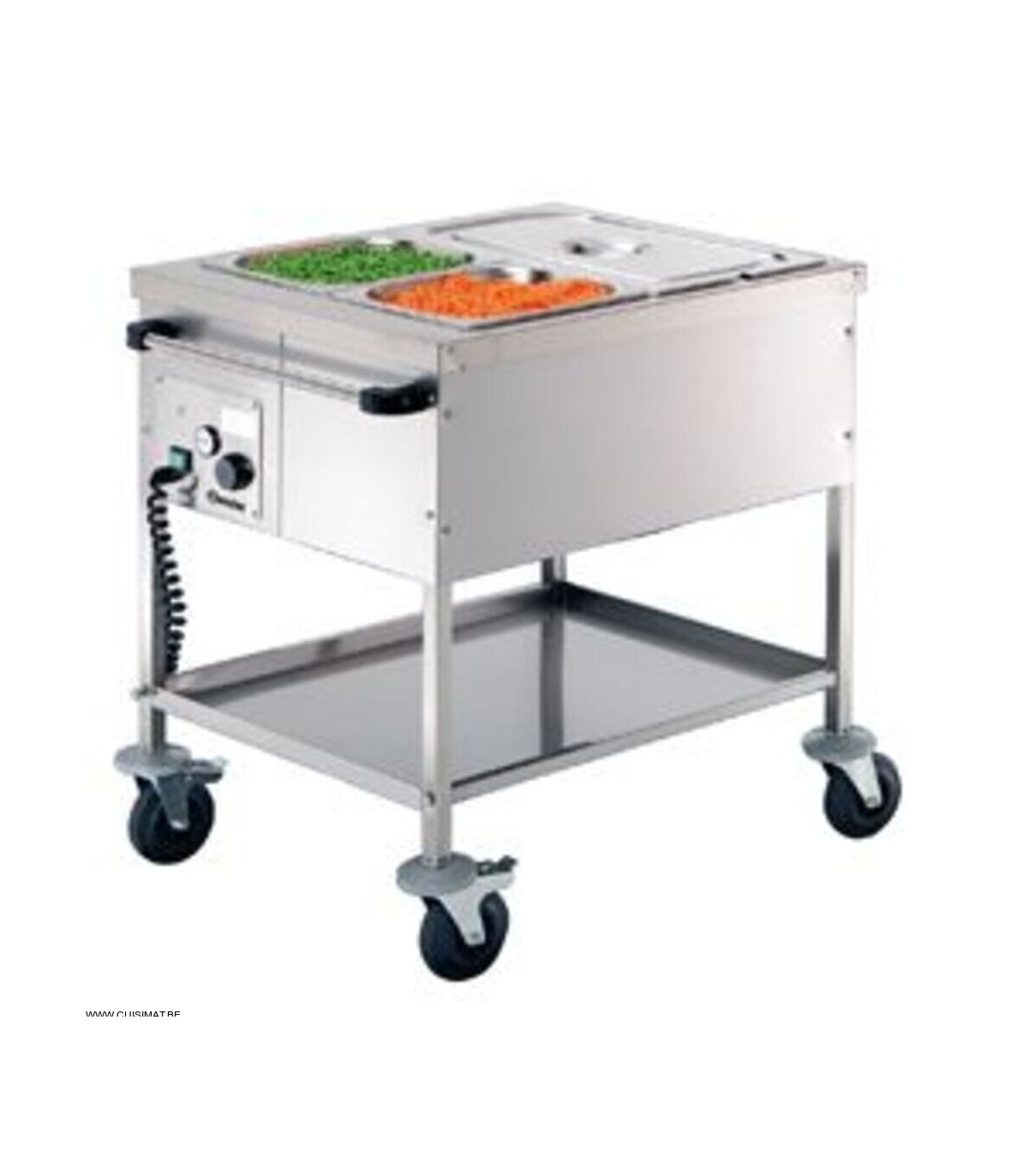 CHARIOT BAIN-MARIE GN2X1/1 PROFONDEUR 210MM CHAUFFE SANS EAU BARTSCHER dans BAIN-MARIE