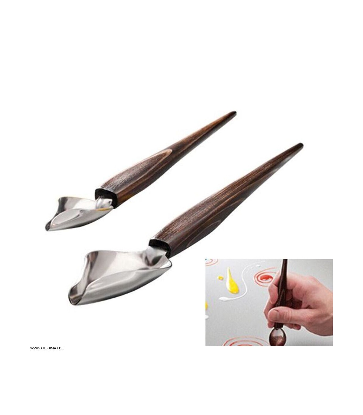 SET DE 2 CUILLERES PLUMES TELLIER dans EPLUCHEURS ET DECOUPEURS