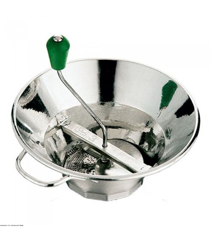 MOULIN BROYEUR Ø31CM AVEC GRILLES Ø14 VERT TELLIER dans ECUMOIRES ET PASSOIRES