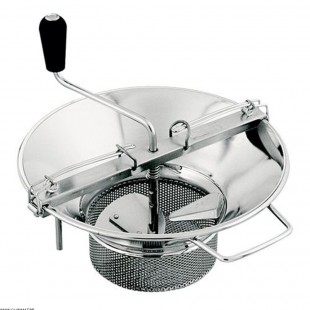 MOULIN BROYEUR Ø37CM ETAME AVEC GRILLE Ø18 DE 2MM NOIR TELLIER dans ECUMOIRES ET PASSOIRES