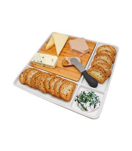 PLAT SERVICE APERO 29X29CM CUISIMAT dans CUISIMAT