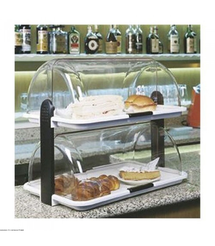 VITRINE BUFFET ROLL TOP 2 ETAGES CUISIMAT  47x32 cm dans ARTICLES DE PRESENTATION