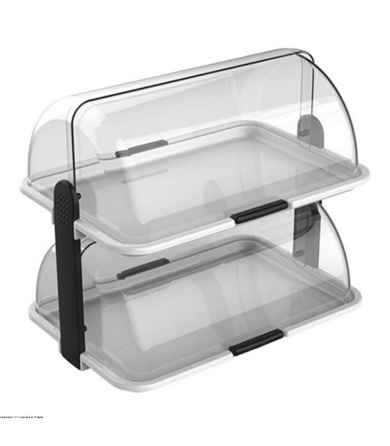 VITRINE BUFFET ROLL TOP 2 ETAGES CUISIMAT  47x32 cm dans ARTICLES DE PRESENTATION