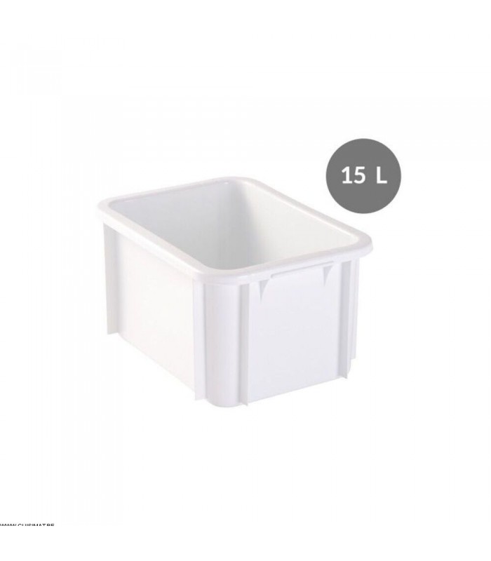 BAC RECTANGULAIRE 15LT BLANC GILAC dans BAC DE TRANSPORT