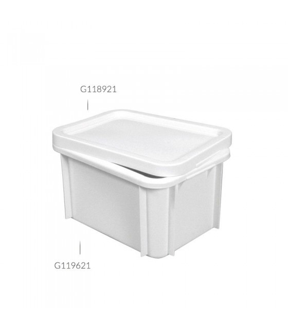 BAC RECTANGULAIRE 15LT BLANC GILAC dans BAC DE TRANSPORT