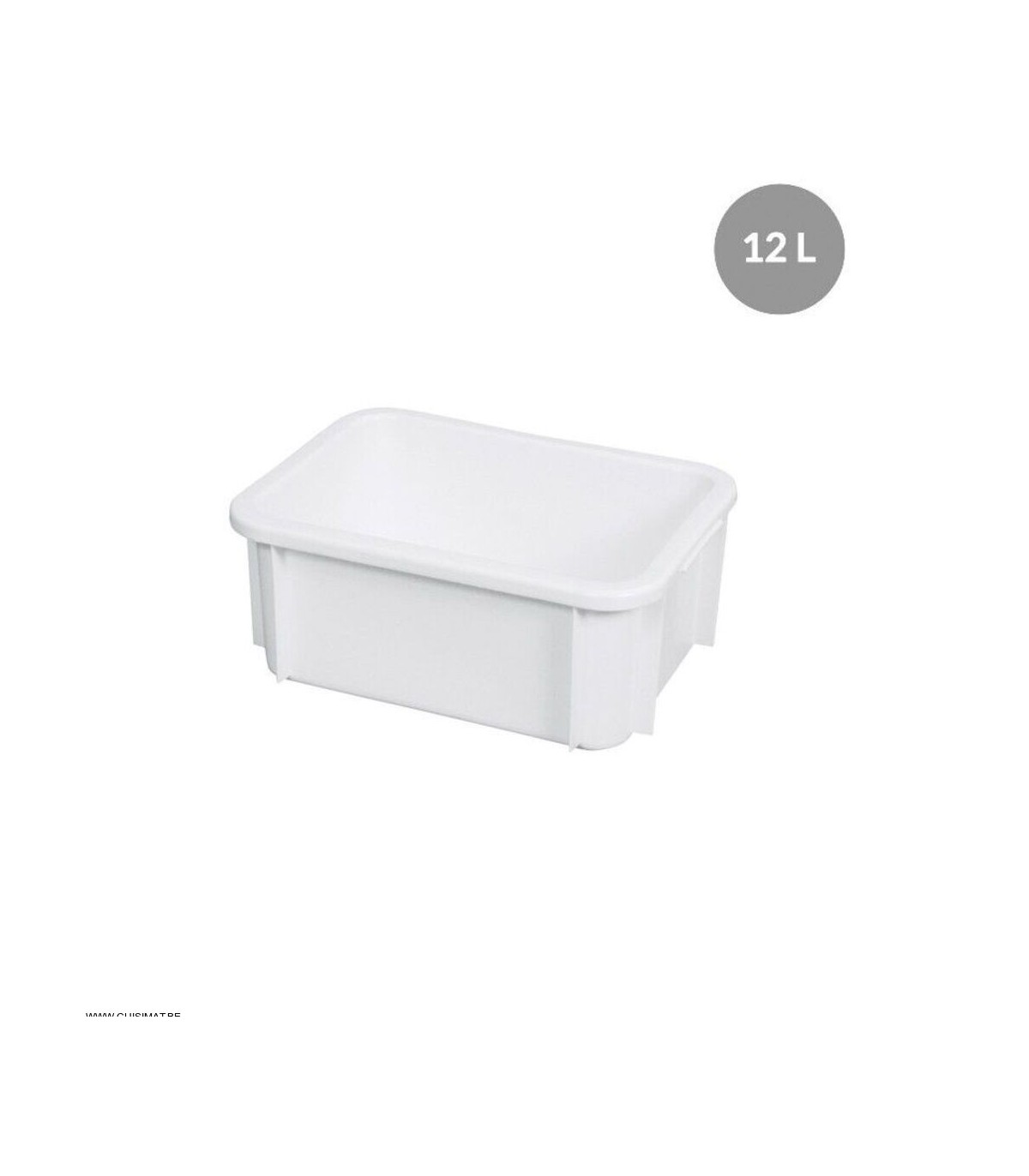 BAC RECTANGULAIRE 12LT BLANC GILAC dans BAC DE TRANSPORT