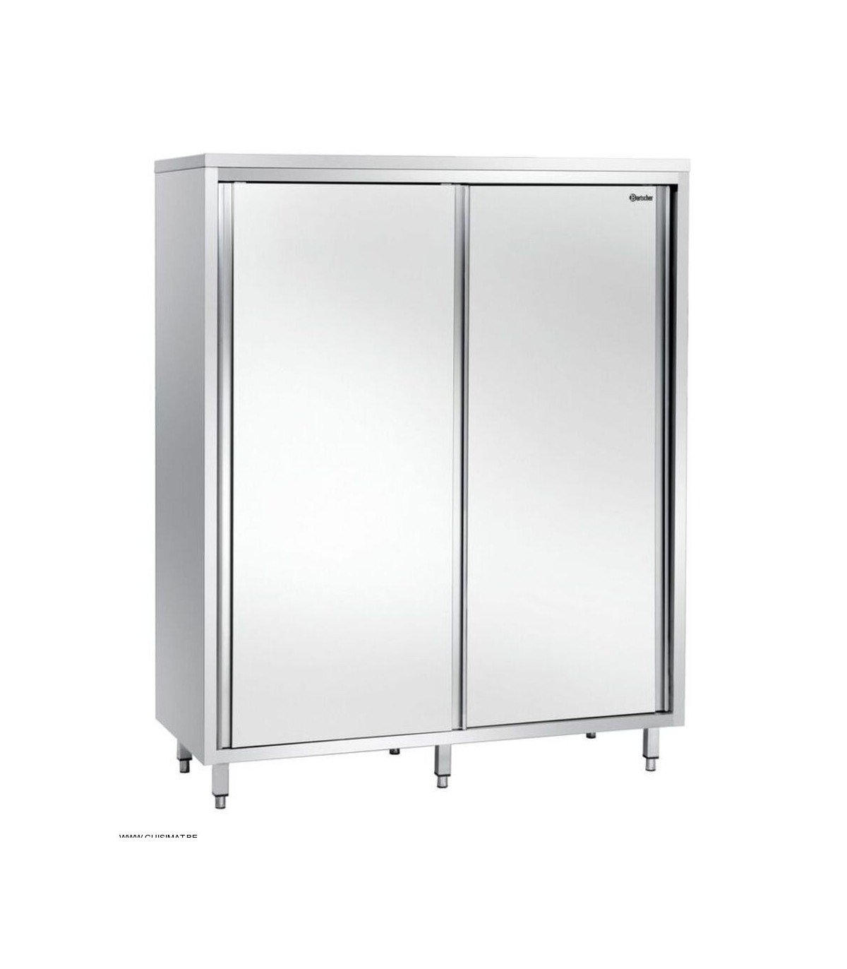 ARMOIRE INOX 140CM P60CM  2 PORTES COULISSANTES BARTSCHER dans ARMOIRES