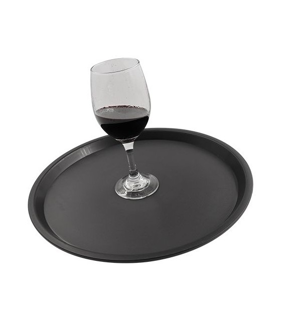 PLATEAU DE BAR Ø30CM NOIR CUISIMAT dans PLATEAUX