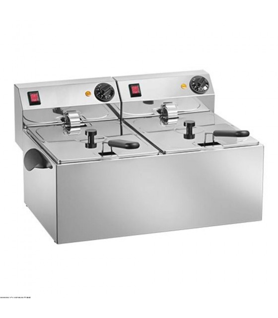 FRITEUSE ELECTRIQUE 6+6LT TITANIUM CATERCHEF dans ELECTRIQUE