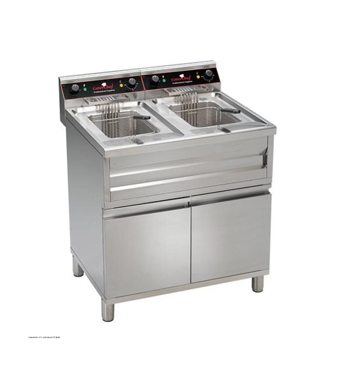 FRITEUSE ELECTRIQUE SUR MEUBLE 12+12LT + ROBINET CATERCHEF dans ELECTRIQUE