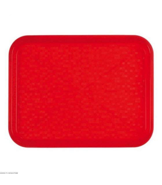 PLATEAU ROUGE 450*350MM ROLTEX dans PRESENTATION DE COMPTOIR