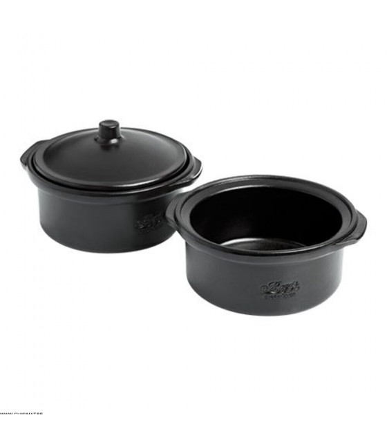 COCOTTE NOIRE Ø14CM AVEC COUVERCLE REGAS dans REGAS