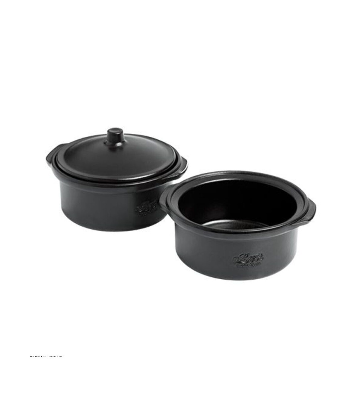 COCOTTE NOIRE Ø14CM AVEC COUVERCLE REGAS dans REGAS