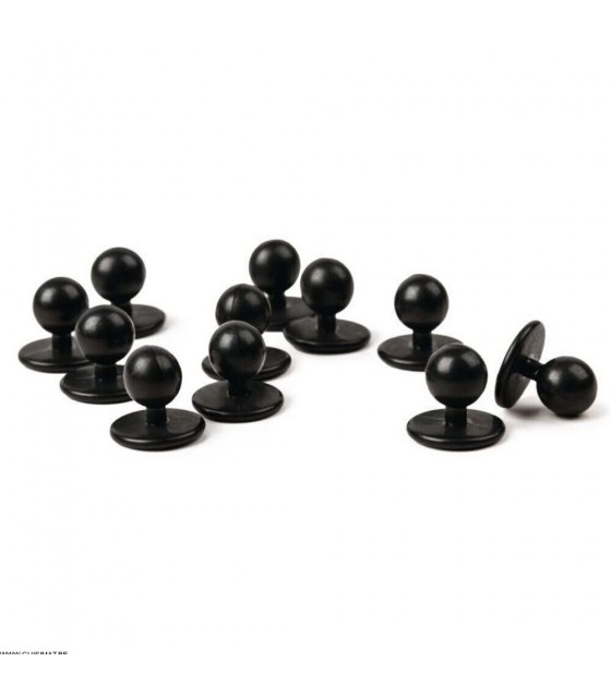 EOL  BOUTONS DE VESTE NOIR PAR 12 PIECES dans BOUTONS