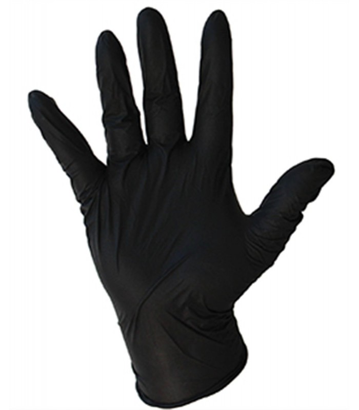 GANT NITRILE NOIR NON POUDRE TAILLE L 100 PIECES dans GANTS