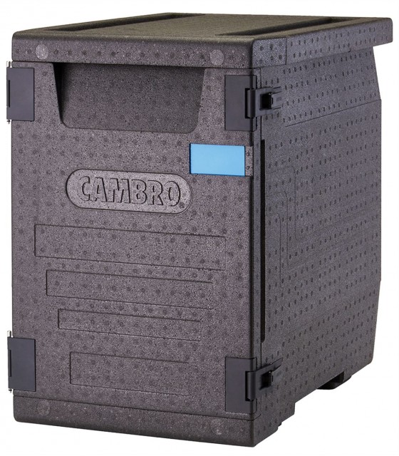 GOBOX A CHARGEMENT FRONTAL 4 GN1/1 PROF 10CM- NOIR CAMBRO dans BOX ISOTHERMES