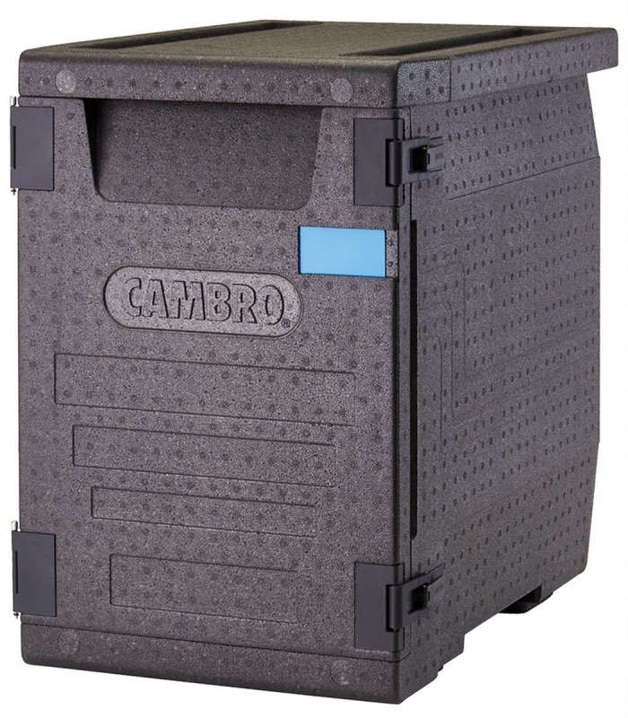 GOBOX A CHARGEMENT FRONTAL 4 GN1/1 PROF 10CM- NOIR CAMBRO dans BOX ISOTHERMES