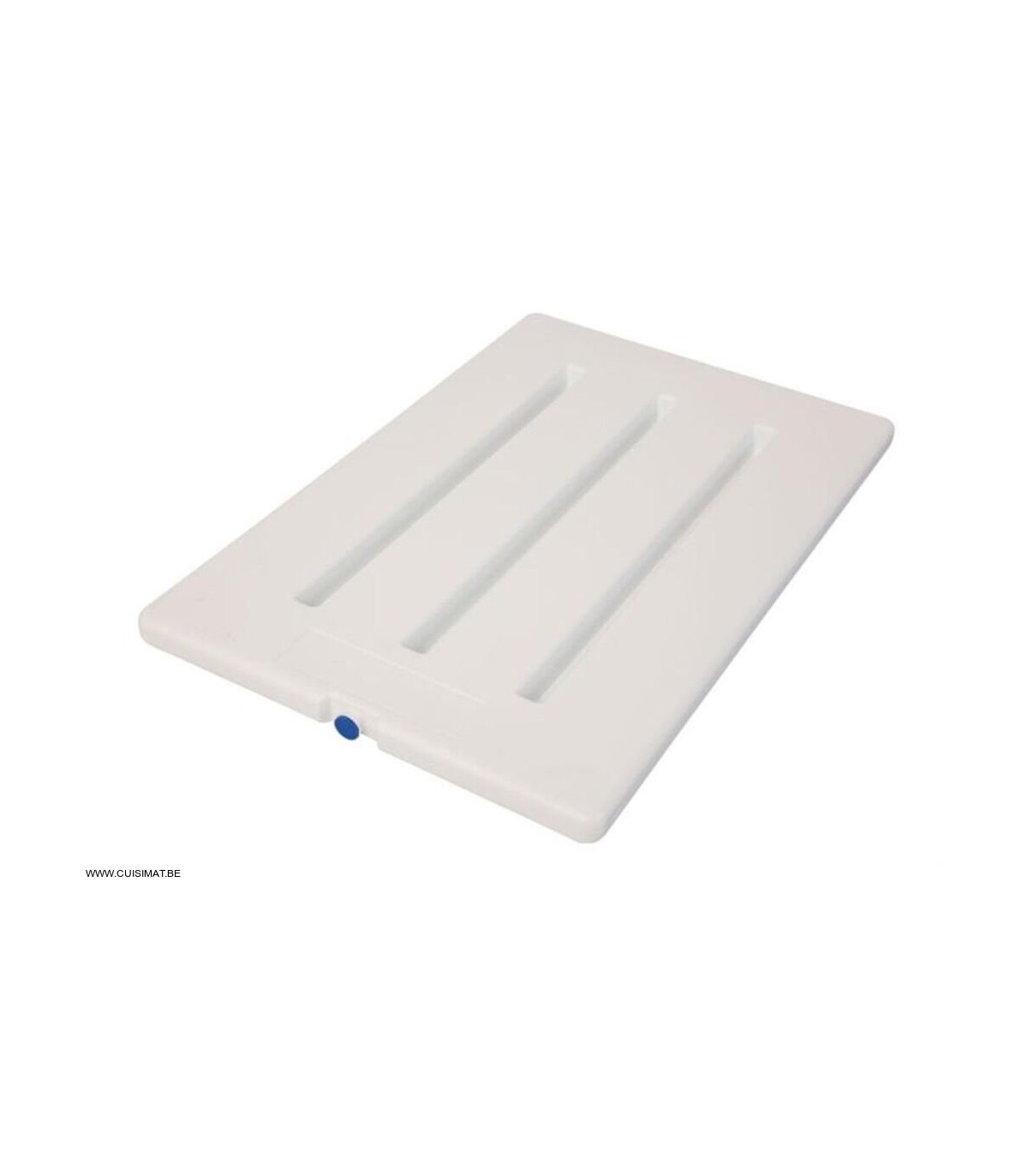 PLAQUE EUTECTIQUE 60X40 -12°C - BOUCHON BLEU DIM. 600X400X28 MM dans BOX ISOTHERMES