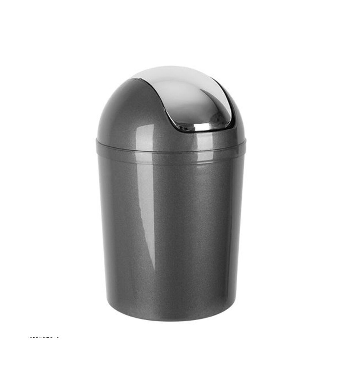 EOL  POUBELLE A BACULE 5LT PLASTIQUE GRIS CUISIMAT dans POUBELLES
