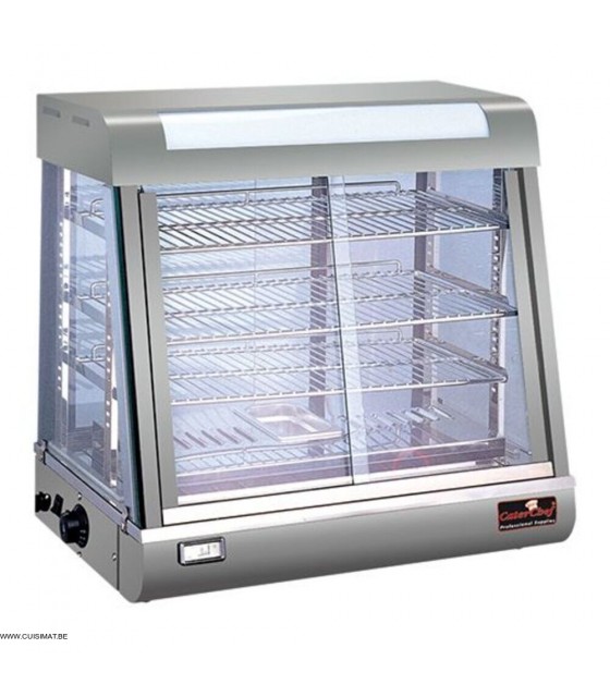 VITRINE CHAUFFANTE GRISE +50/+80°C CATERCHEF 680072FF dans VITRINE CHAUFFANTE