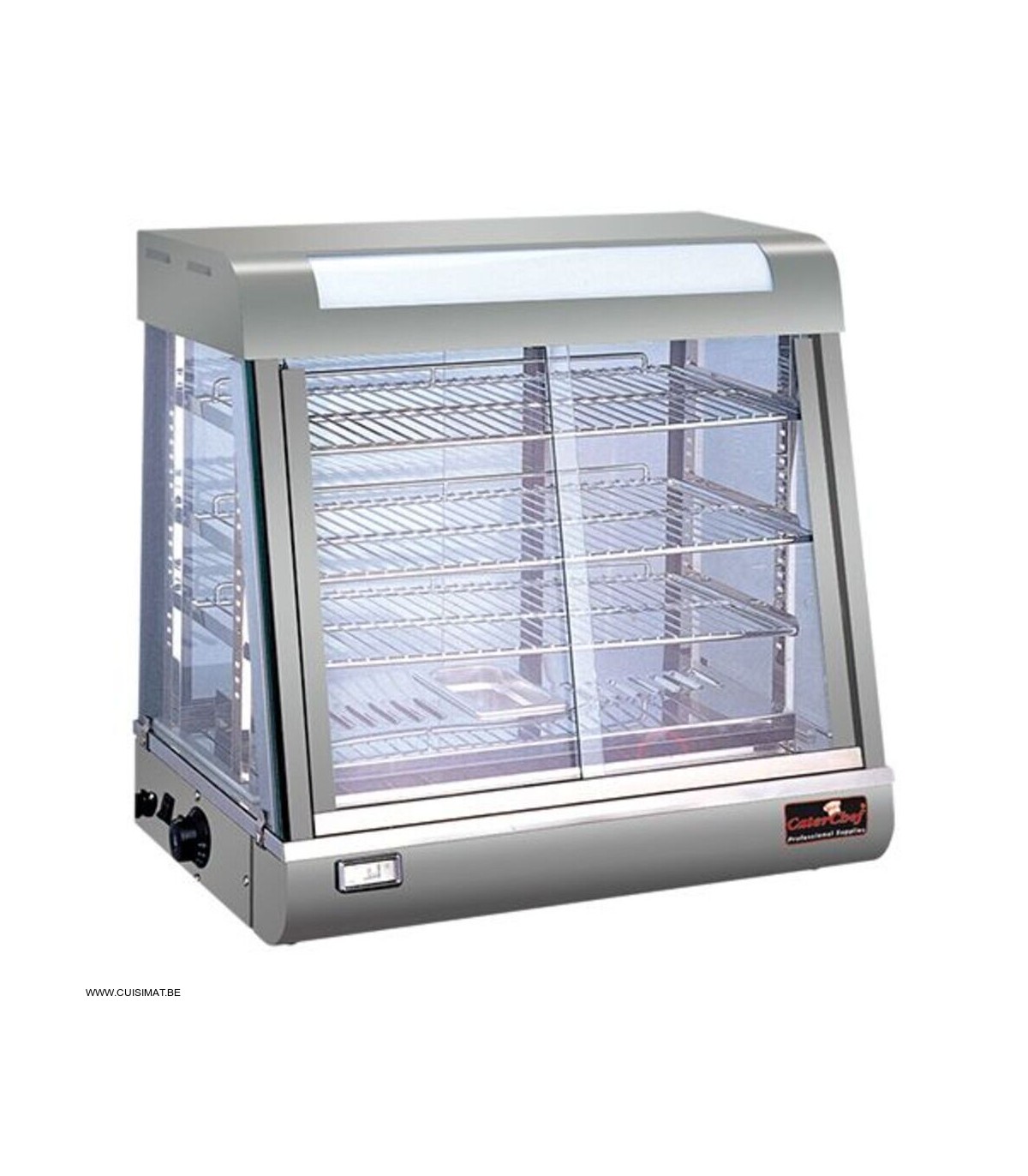 VITRINE CHAUFFANTE GRISE +50/+80°C CATERCHEF 680072FF dans VITRINE CHAUFFANTE