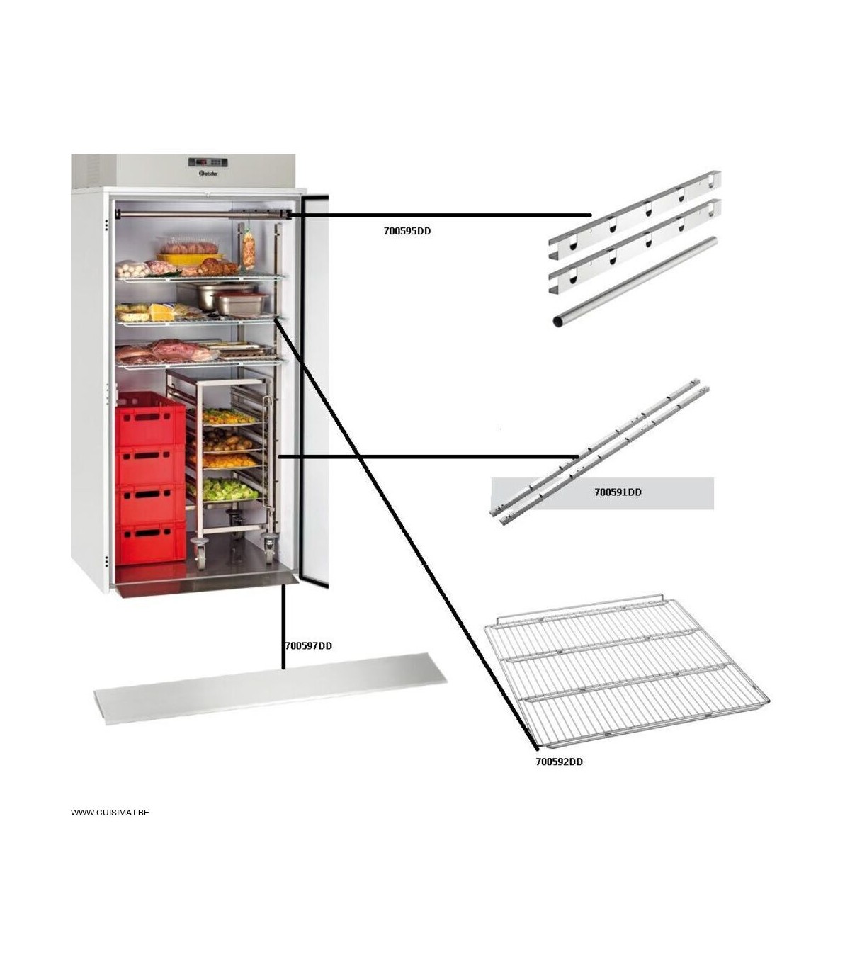 RAMPE D ACCES POUR MINI CHAMBRE FROIDE BARTSCHER dans CUISIMAT