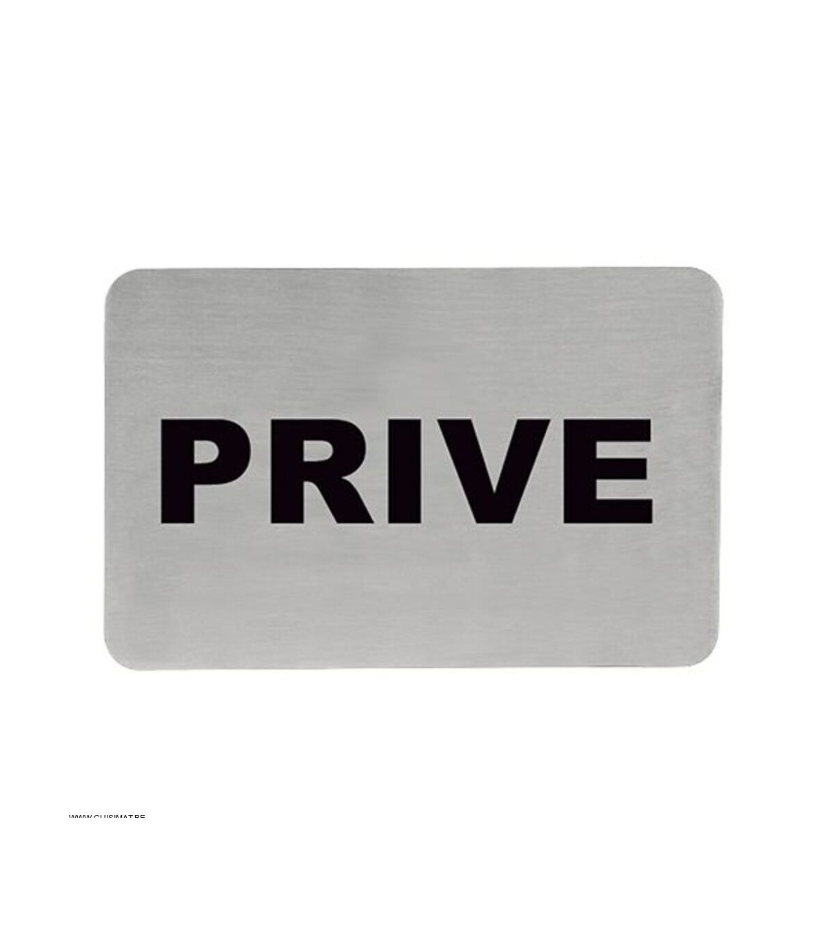 PLAQUETTE ADHESIVE PRIVE dans SIGNALISATION